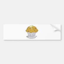 buttery blueberry muffin bumper sticker