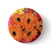 Button, "African Daisies # 29B" by Florabunda Button, "African Daisies # 29B"