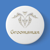 Button Badge - Groomsman