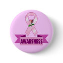 Button - Breast Cancer Awareness by breastcancertshirts Button - Breast Cancer Awareness