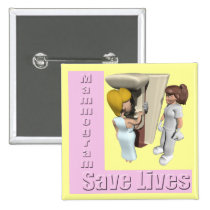Button - Breast Cancer Mammogram buttons