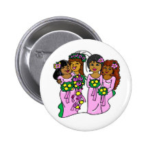Button: Bridesmaids in Pink II