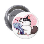 Button Cat Love buttons