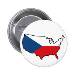 Button: Czech in USA buttons