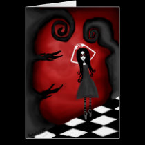 button eyed ballerenia card cards