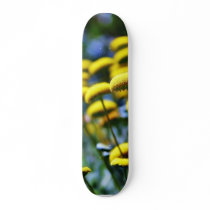 Button Flowers Yellow skateboards