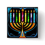 Button: Hanukkah Menorah - Chanukah Menorah