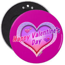 Button - Happy Valentine's Day buttons