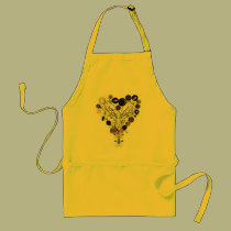 Button Heart Apron