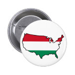 Button: Hungarian in USA buttons