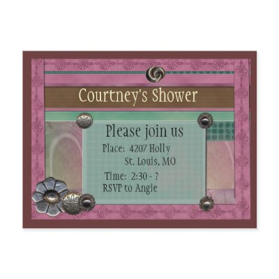 Button Invitation Postcard by aslentz