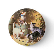 Button: "Kittens Playing with Beetles" by VintagePets Button: "Kittens Playing with Beetles"