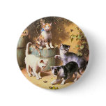 Button: "Kittens Playing with Beetles"