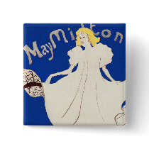 Button: Lautrec - French Vintage Art - May Milton by VintageCabaret Button: Lautrec - French Vintage Art - May Milton