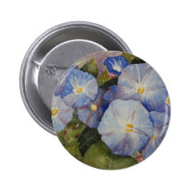BUTTON - Morning Glory Watercolour