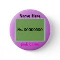 Button - pink barrio - green and pink