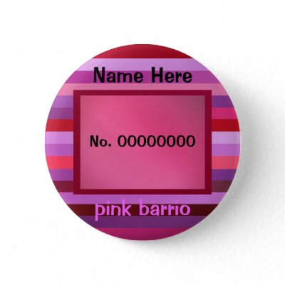 Button - pink barrio - pink, red and purple