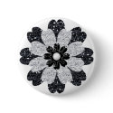 Button-Retro Flower Design-Pin