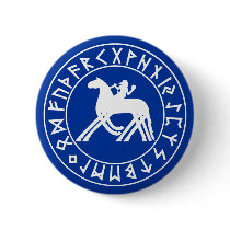 button Sleipnir Shield on Blk