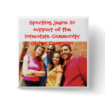button, Sporting jeans in support of the Inters... by JaimeSmith77 button, Sporting jeans in support of the Inters...