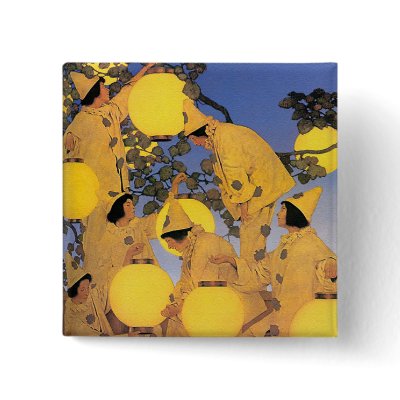 Button: The Lantern Bearers - Maxfield Parrish by Aquavel
