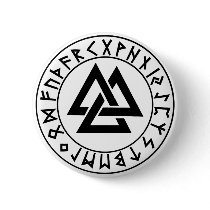 button Tri-Triangle Rune Shield