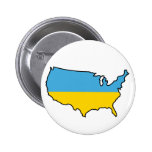 Button: Ukrainian in USA buttons