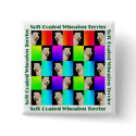 Button: "Wheaten Terrier Design"