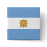 Button with Flag of Argentina