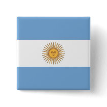 Button with Flag of Argentina