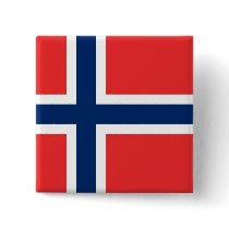 Button with Flag of Norway