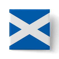 Button with Flag of Scotland