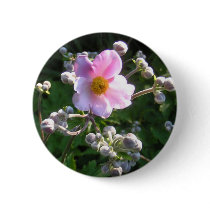 Button with Japanese Fall Anemone!