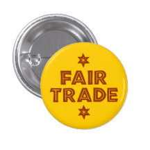 Button with the slogan FAIR TRADE
