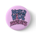 Button - World Awareness Breast Cancer by breastcancertshirts Button - World Awareness Breast Cancer