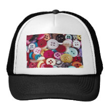 buttoned mesh hats