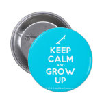 [Skateboard] keep calm and grow up  Buttons