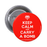 [Crown upside down] keep calm and carry a bomb  Buttons