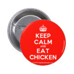 [Crown] keep calm and eat chicken  Buttons