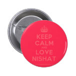 [Crown] keep calm and love nishat  Buttons