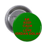 [No Crown] keep calm and love jordan dolan  Buttons