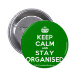 [Crown] keep calm and stay organised  Buttons