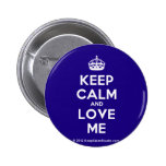 [Crown] keep calm and love me  Buttons