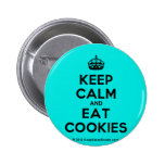 [Crown] keep calm and eat cookies  Buttons