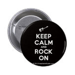 [Electric guitar] keep calm and rock on  Buttons