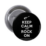 [Electric guitar] keep calm and rock on  Buttons