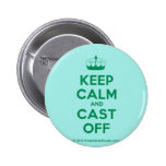[Knitting crown] keep calm and cast off  Buttons