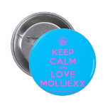 [Cupcake] keep calm and love molliexx  Buttons