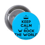 [Knitting crown] keep calm and w rock the world  Buttons