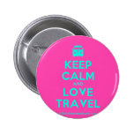 [Campervan] keep calm and love travel  Buttons